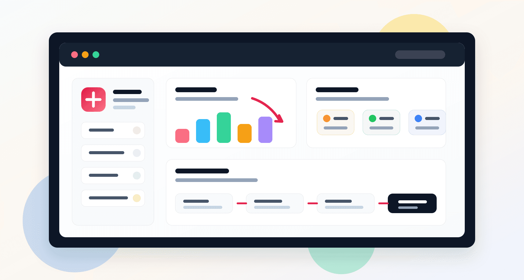 Church operations platform visual with member records, giving analytics, report cards, and payment workflow surfaces